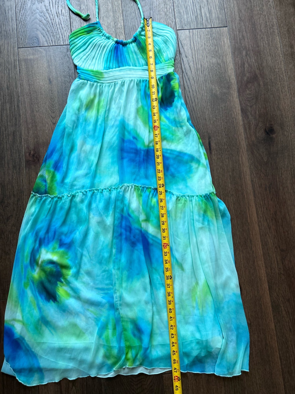 MANGO PRINTED HALTER-NECK MAXI DRESS - Picture 6 of 8